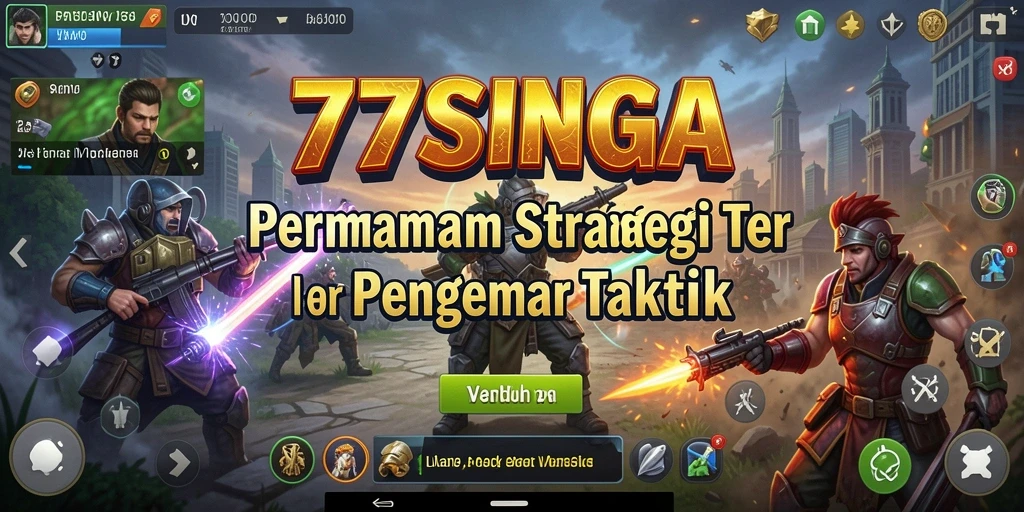 Screenshot gameplay menunjukkan strategi kompleks dalam 77SINGA.