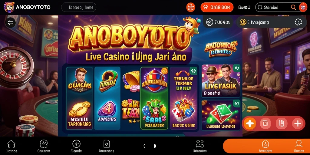 Screenshot gameplay ANOBOYTOTO yang menunjukkan suasana kasino langsung yang menarik.