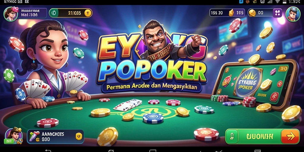 Tampilan gameplay seru dari EYANGPOKER yang menggugah semangat.