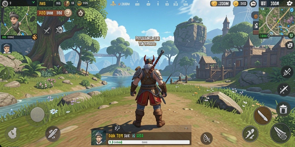 Tampilan aksi seru dalam gameplay Open World J200M.