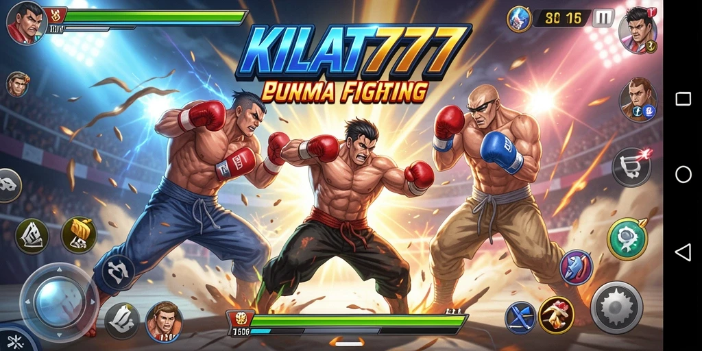 Tampilan seru gameplay KILAT777 dalam pertarungan menghentak.