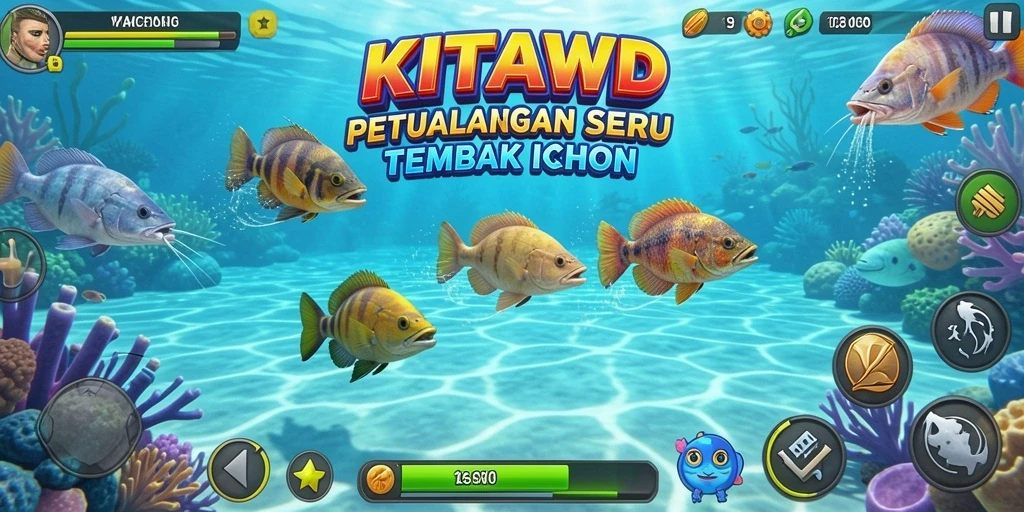 Tampilan gameplay Tembak Ikan yang seru dan menantang.