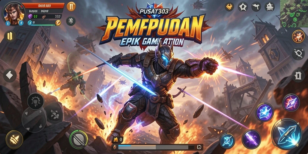 Tampilan seru gameplay PUSAT303 yang penuh aksi.