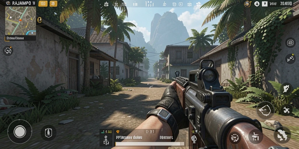 Tampilan gameplay seru dan mendebarkan di RAJAMPO.