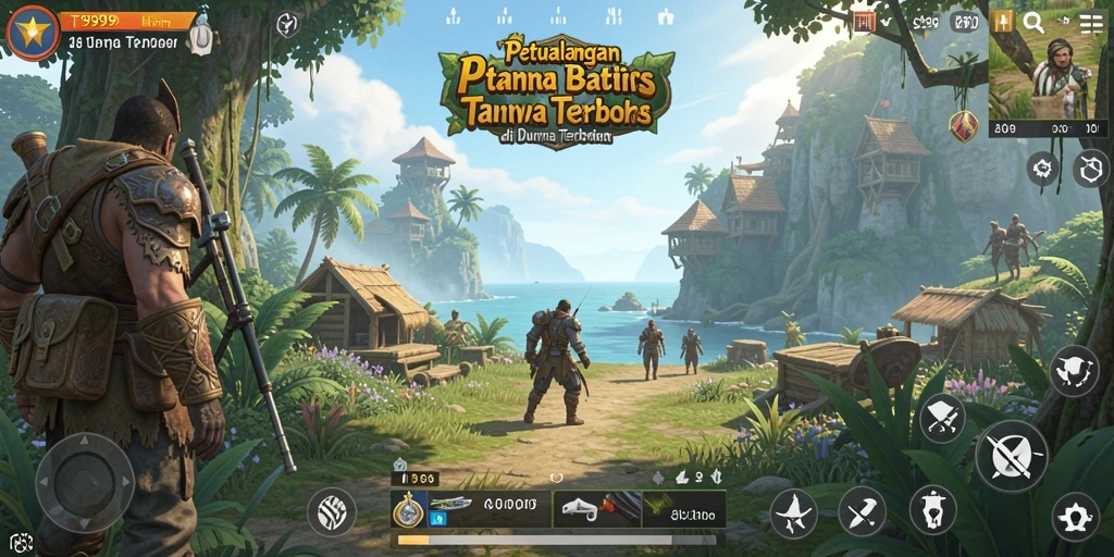 Gameplay T9999 yang menampilkan petualangan seru di dunia terbuka.