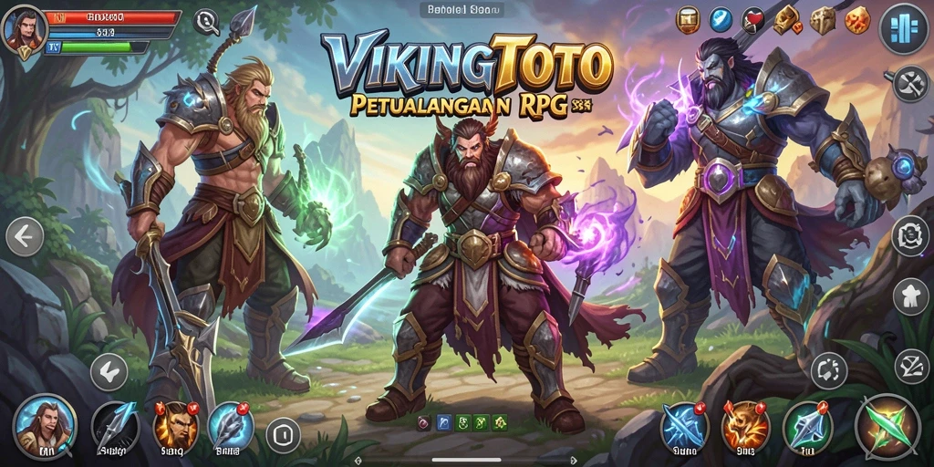 Tampilan gameplay menakjubkan dalam VIKINGTOTO yang mendebarkan.