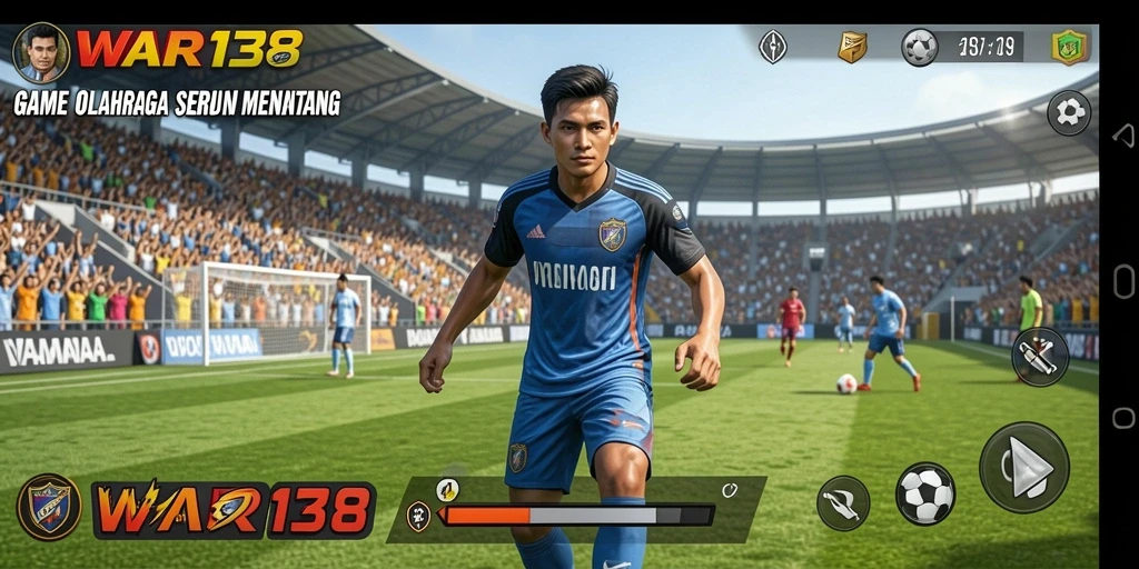 Screenshot gameplay <strong>WAR138</strong> yang menunjukkan aksi olahraga yang mendebarkan.