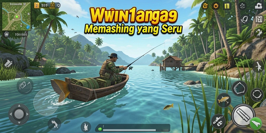 Screenshot dari gameplay <strong>WIN199</strong> menunjukkan aksi memancing yang mendebarkan.